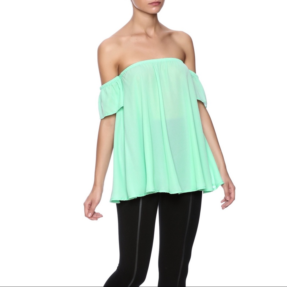Million Bullpup Off The Shoulder Flowy Blouse